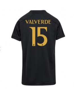 Ženski Nogometna dresi replika Real Madrid Federico Valverde #15 Tretji 2023-24 Kratek rokav